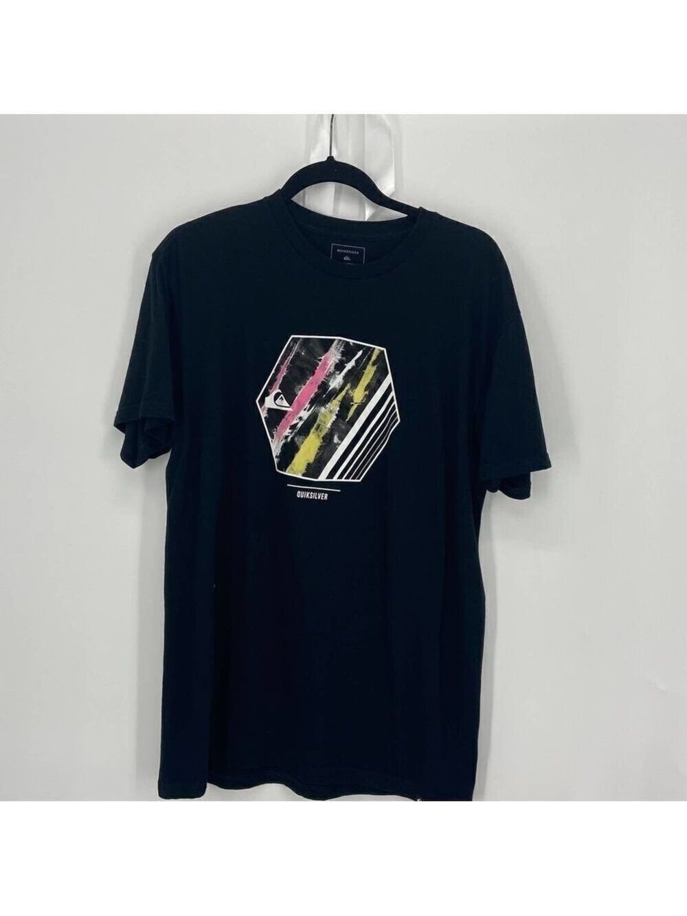 QuickSilver Logo Graphic Tee MensโLarge